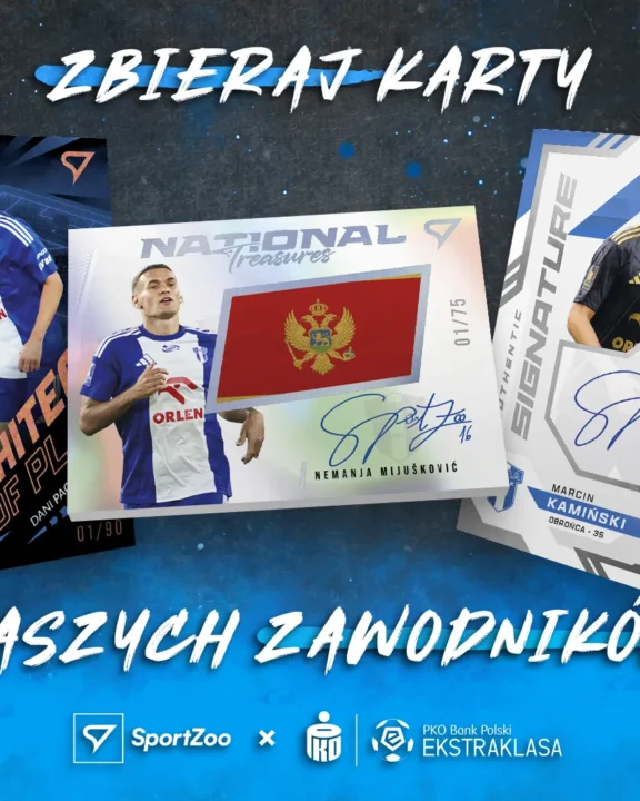 Podpisy, koszulki, a także flagi w nowych kartach PKO BP Ekstraklasy!